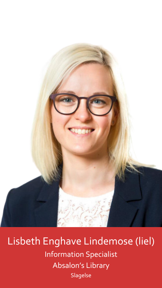 The image shows a young woman wearing rounded purple glasses and a black suit with a white lace shirt underneath. She has shoulder-length blonde hair, with a side part on the right side. She smiles broadly and shows her white teeth and dimples.